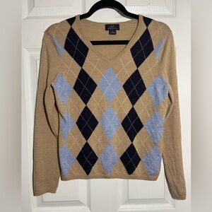 346 Brooks Brothers 100% Merino Wool Tan Men’s Knit Sweater Sz M